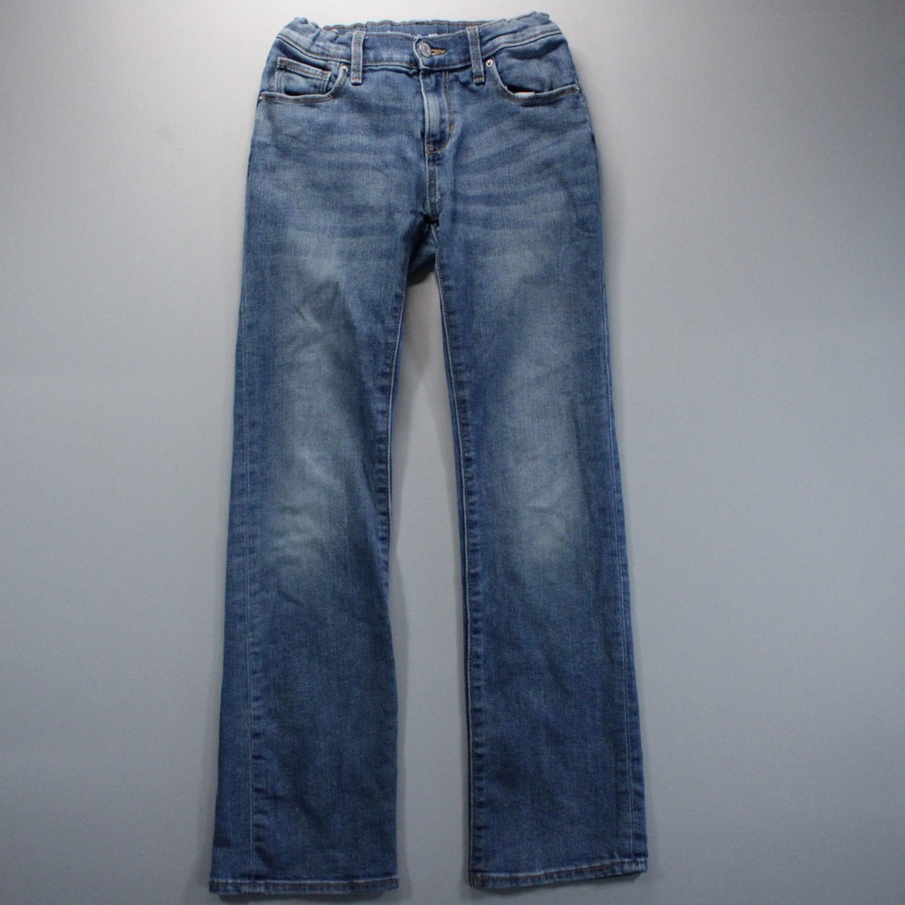 Old Navy Kids Boys Size 12 Medium Wash Stretch Waist Bootcut Denim Cowboy Jeans